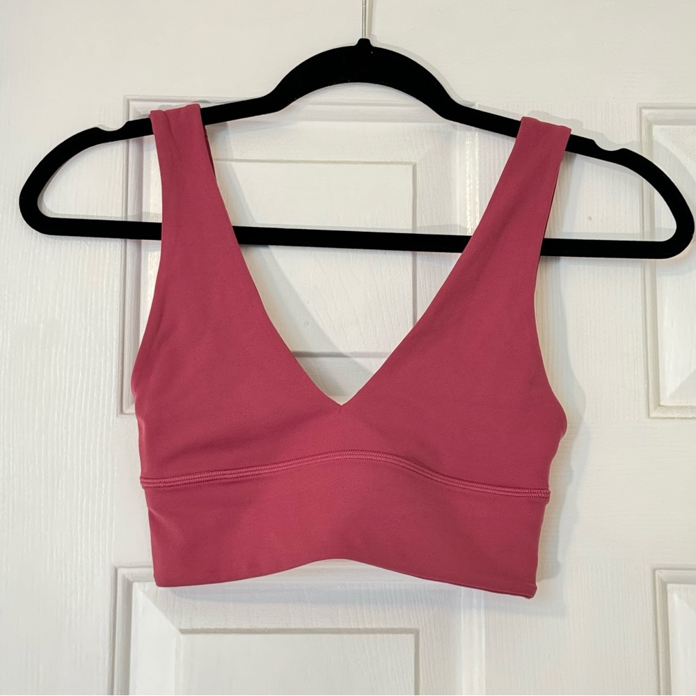 Lululemon Align V-Neck Bra A/B in Washed Mauve